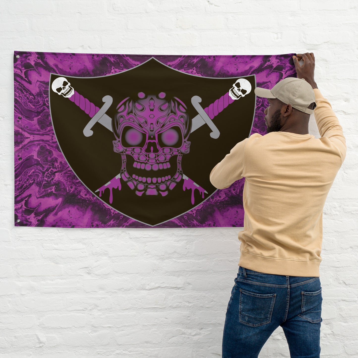 Flag with Skull Design - SW-RA-001