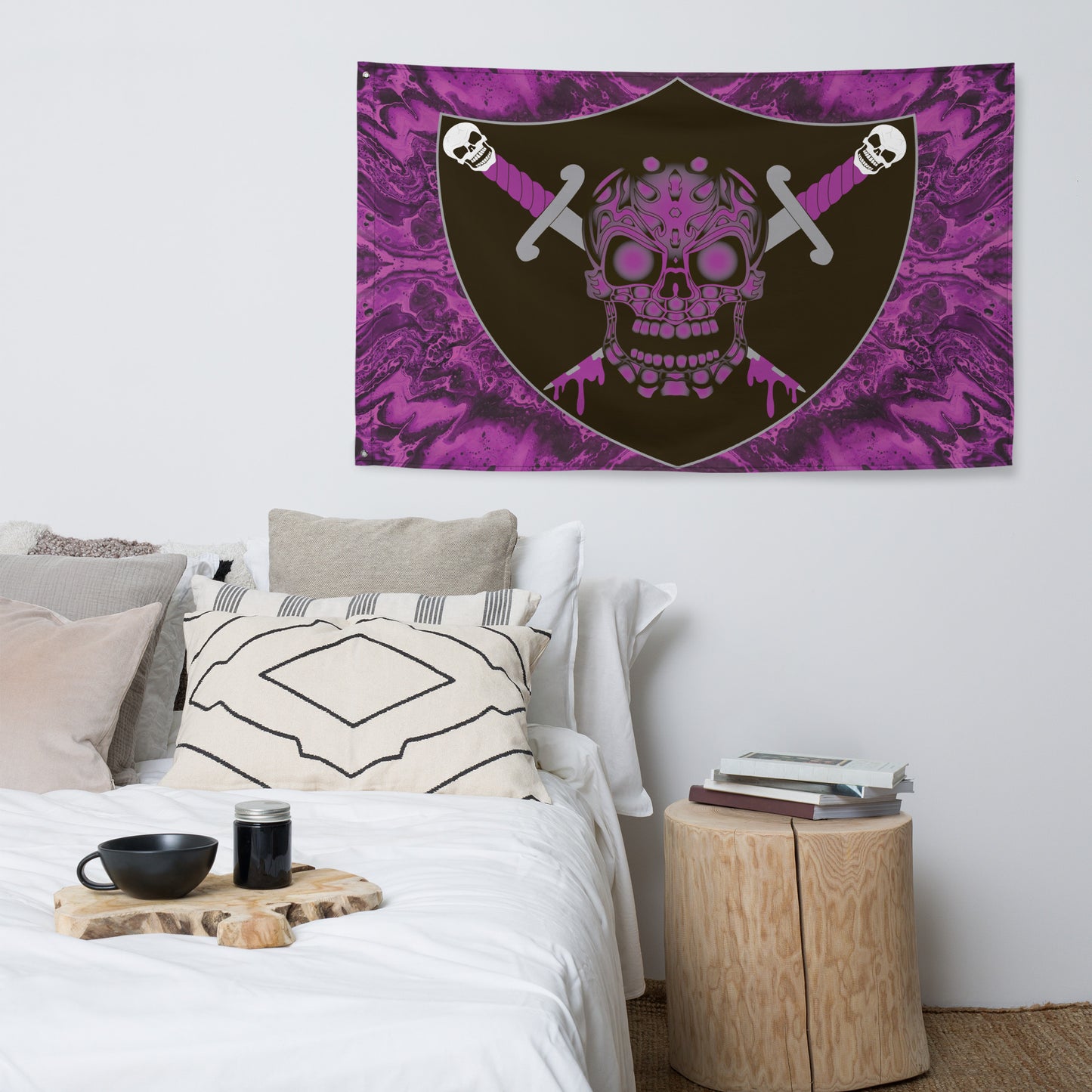 Flag with Skull Design - SW-RA-001