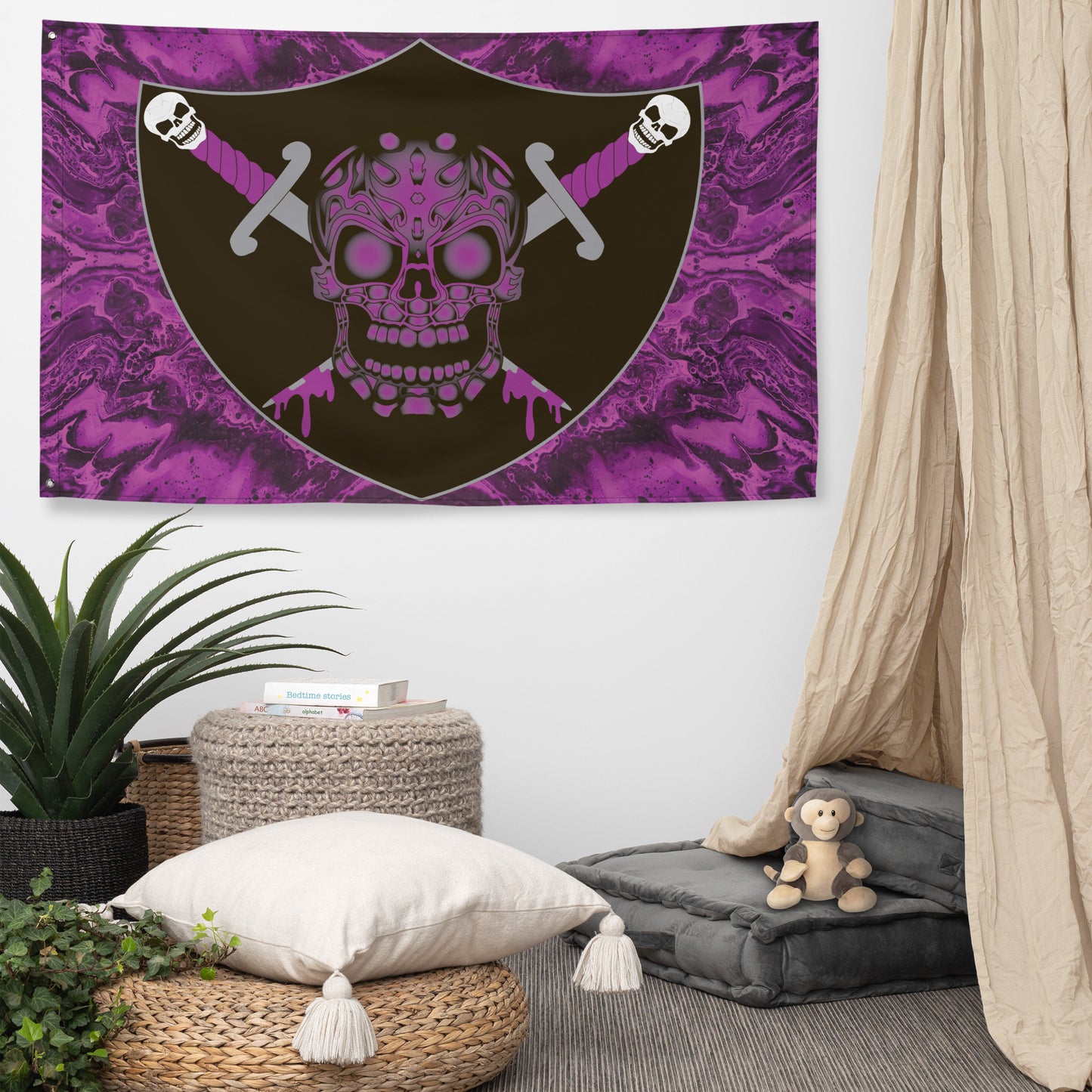 Flag with Skull Design - SW-RA-001