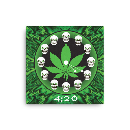 Skull Design 16" x 16" Canvas - SW-013