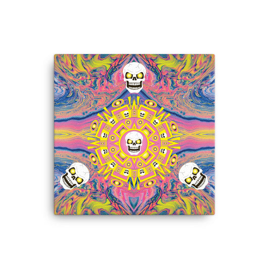 Skull Design 16" x 16" Canvas - SW-015