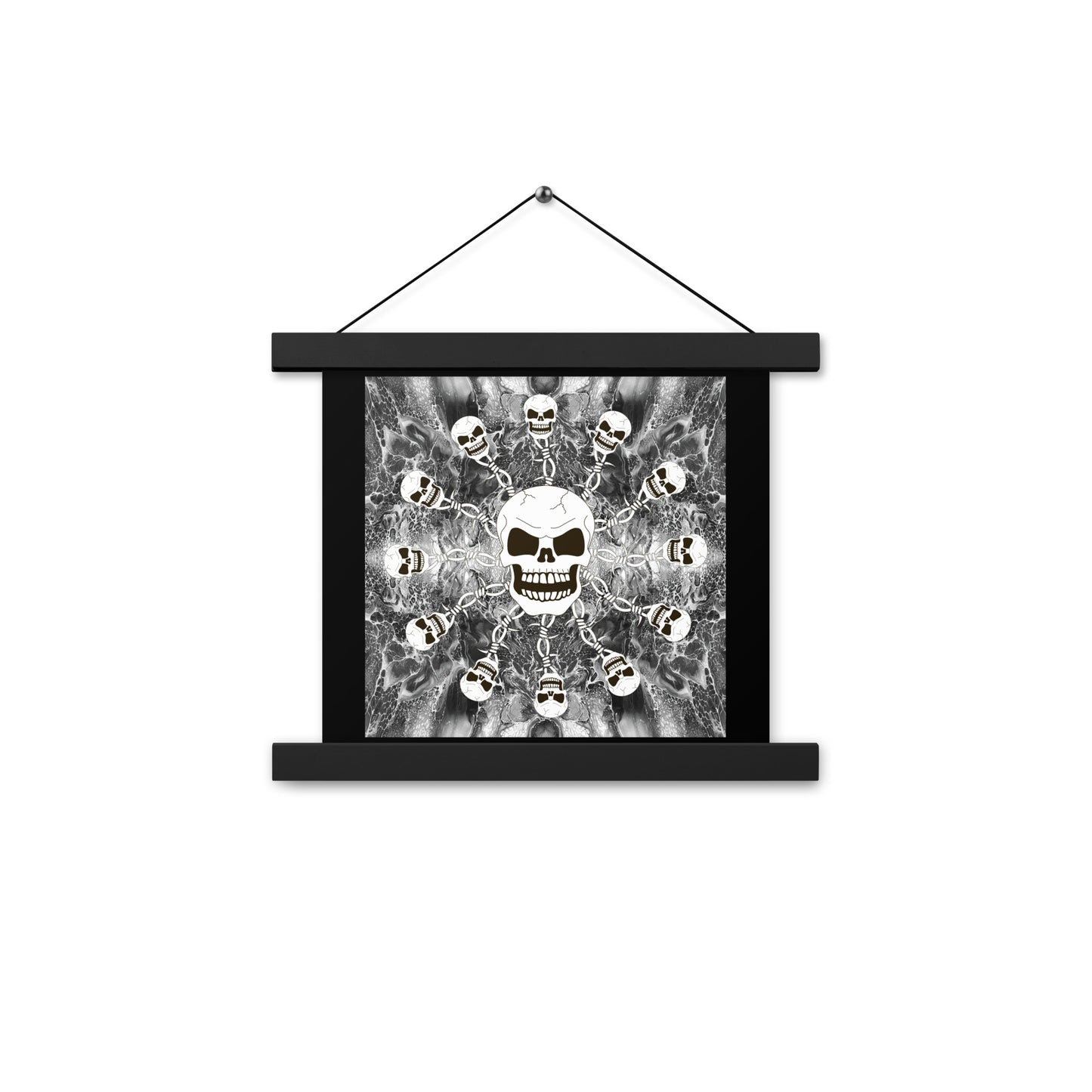 Skull Design Enhanced Matte Paper Poster With Hanger - SW-008