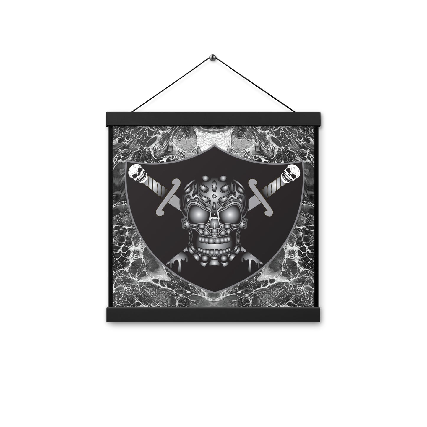 Skull Design Enhanced Matte Paper Poster With Hanger - SW-002