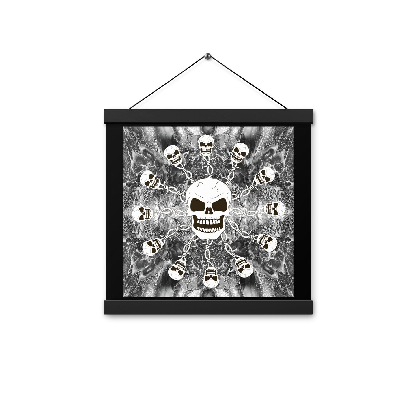 Skull Design Enhanced Matte Paper Poster With Hanger - SW-008