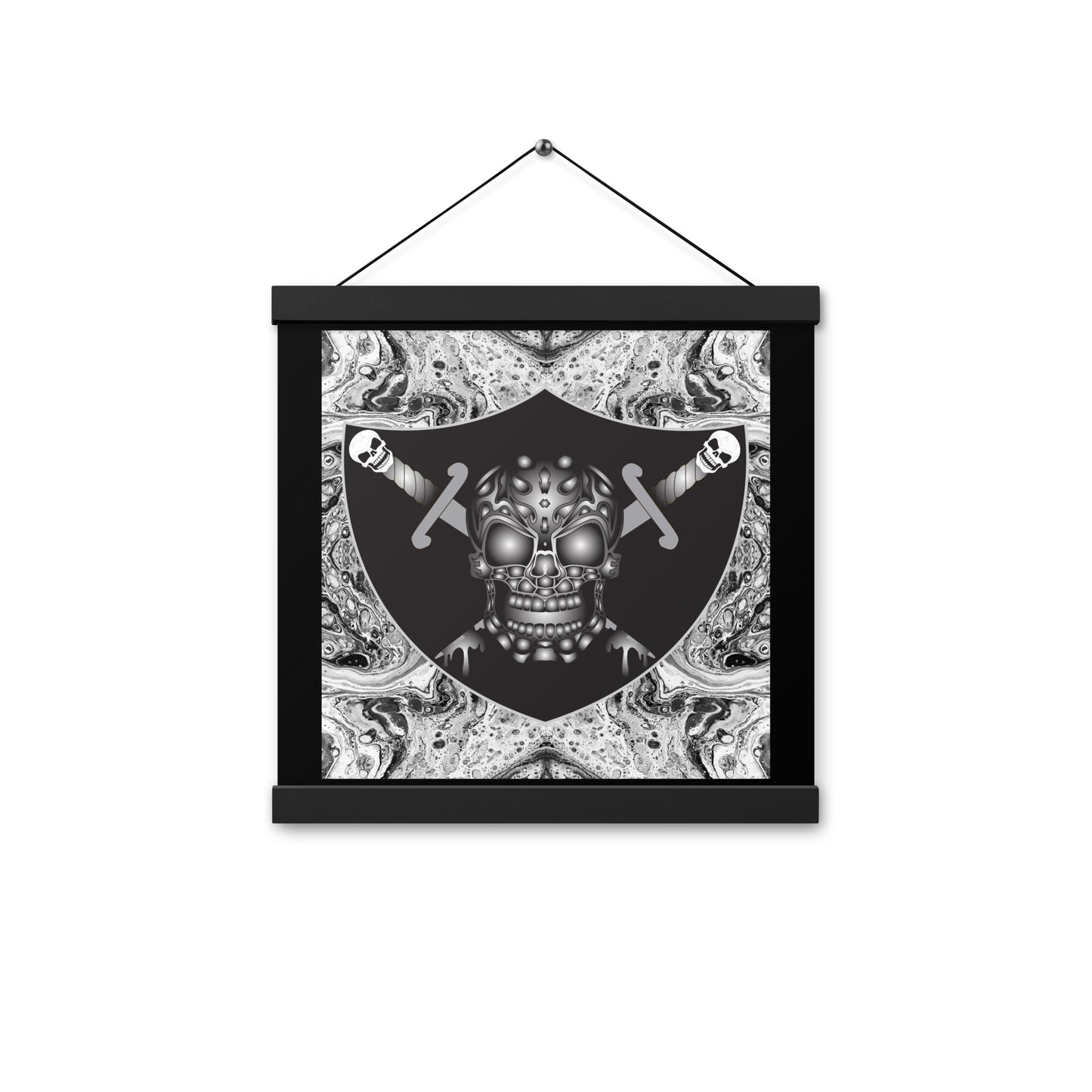 Skull Design Enhanced Matte Paper Poster With Hanger - SW-010