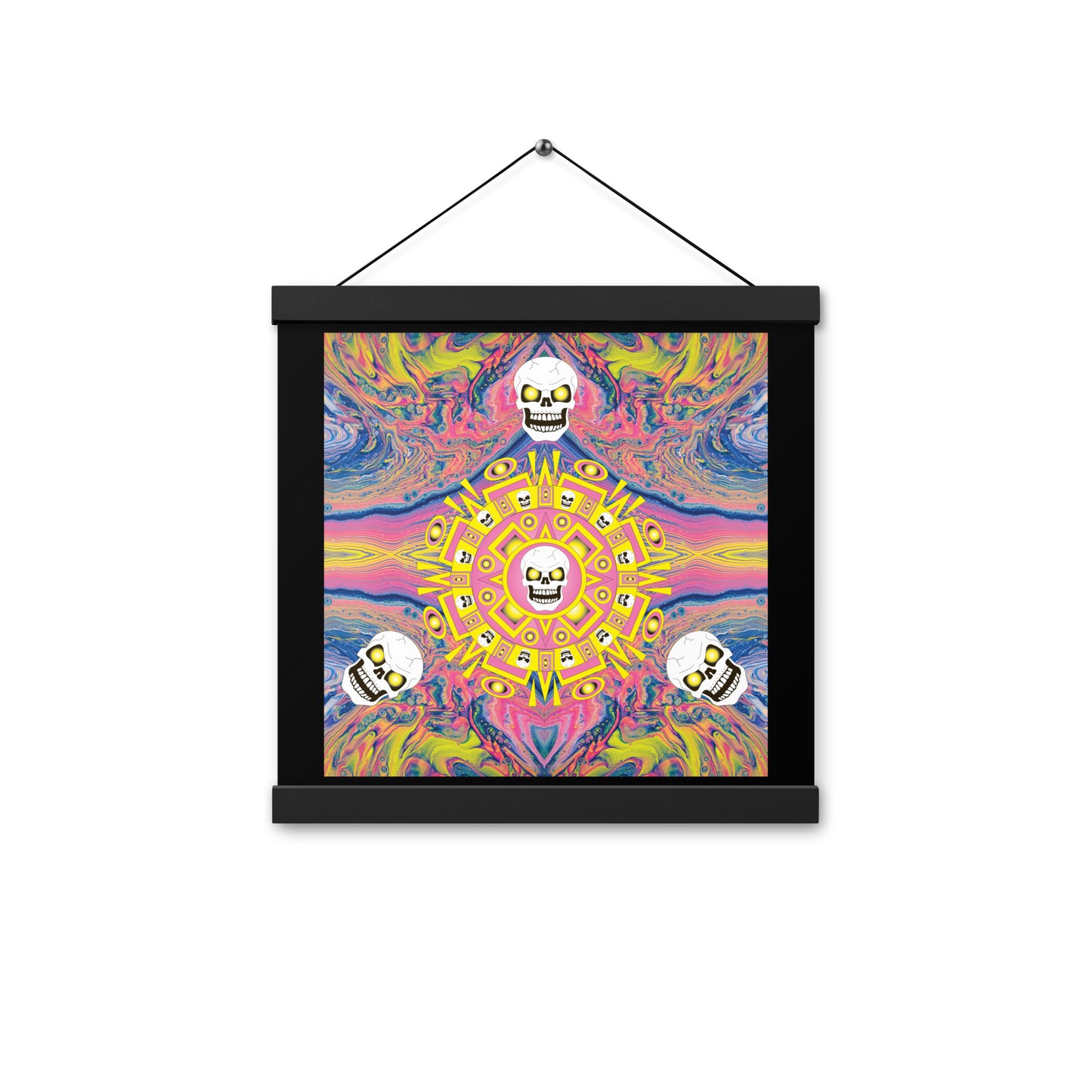 Skull Design Enhanced Matte Paper Poster With Hanger - SW-015