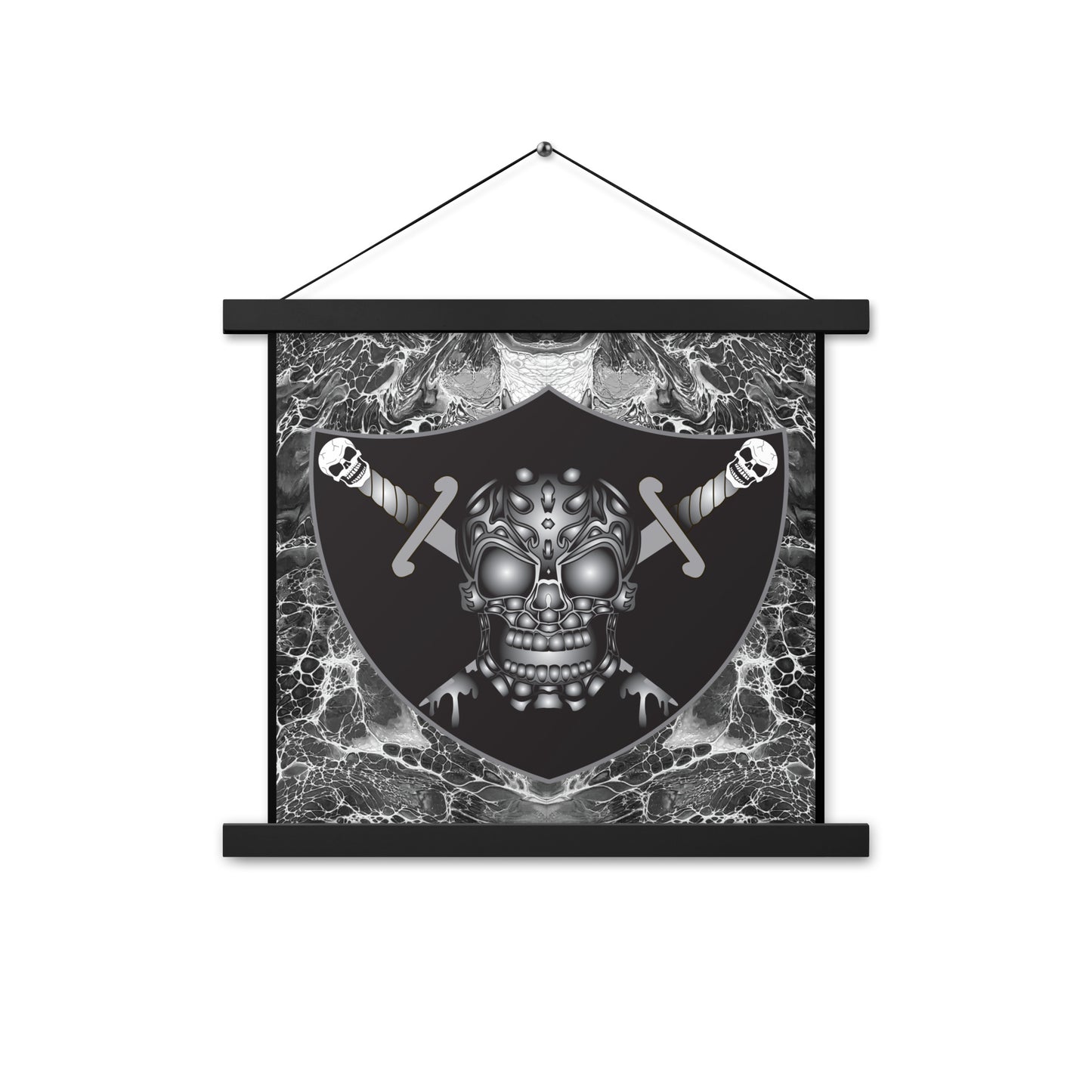 Skull Design Enhanced Matte Paper Poster With Hanger - SW-002