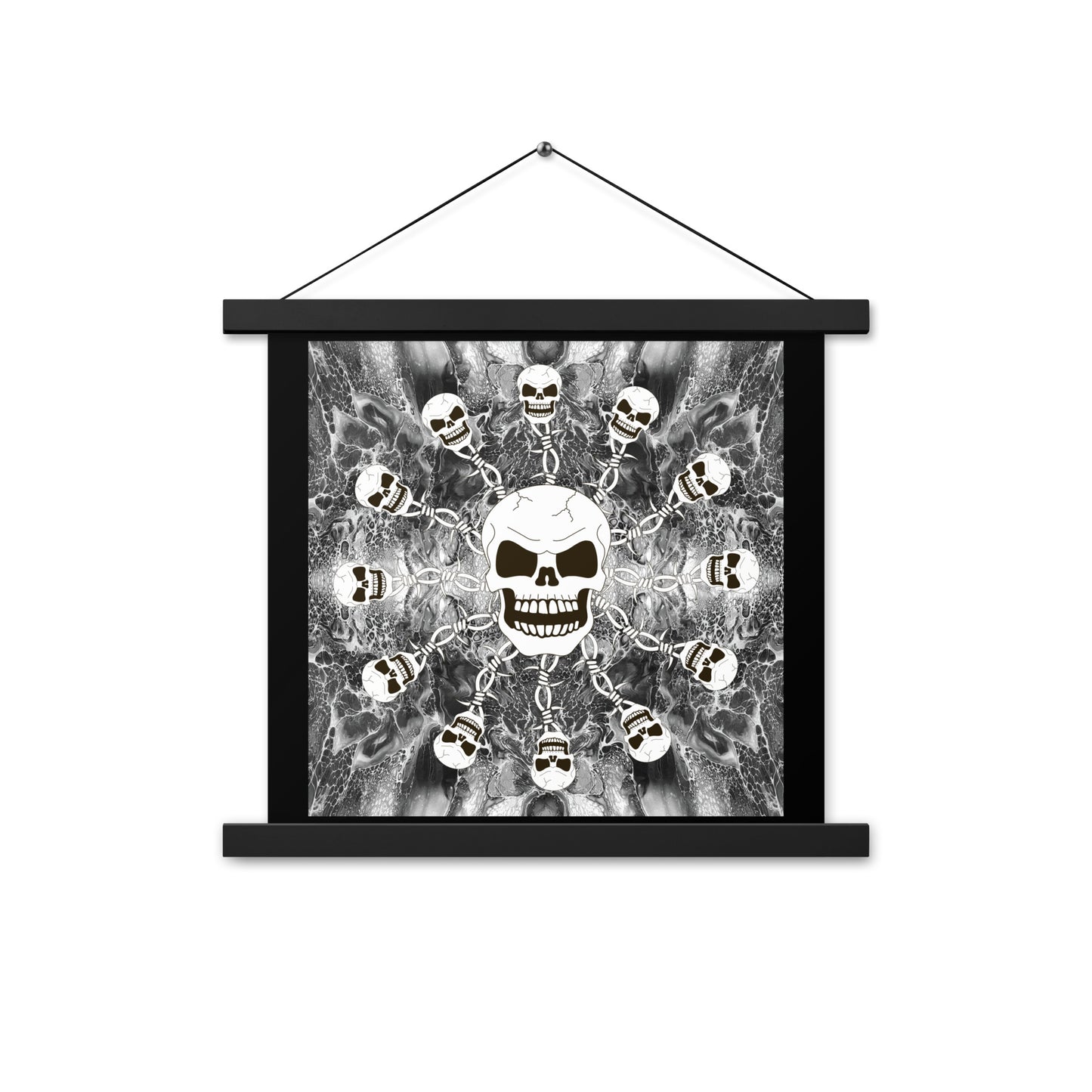 Skull Design Enhanced Matte Paper Poster With Hanger - SW-008