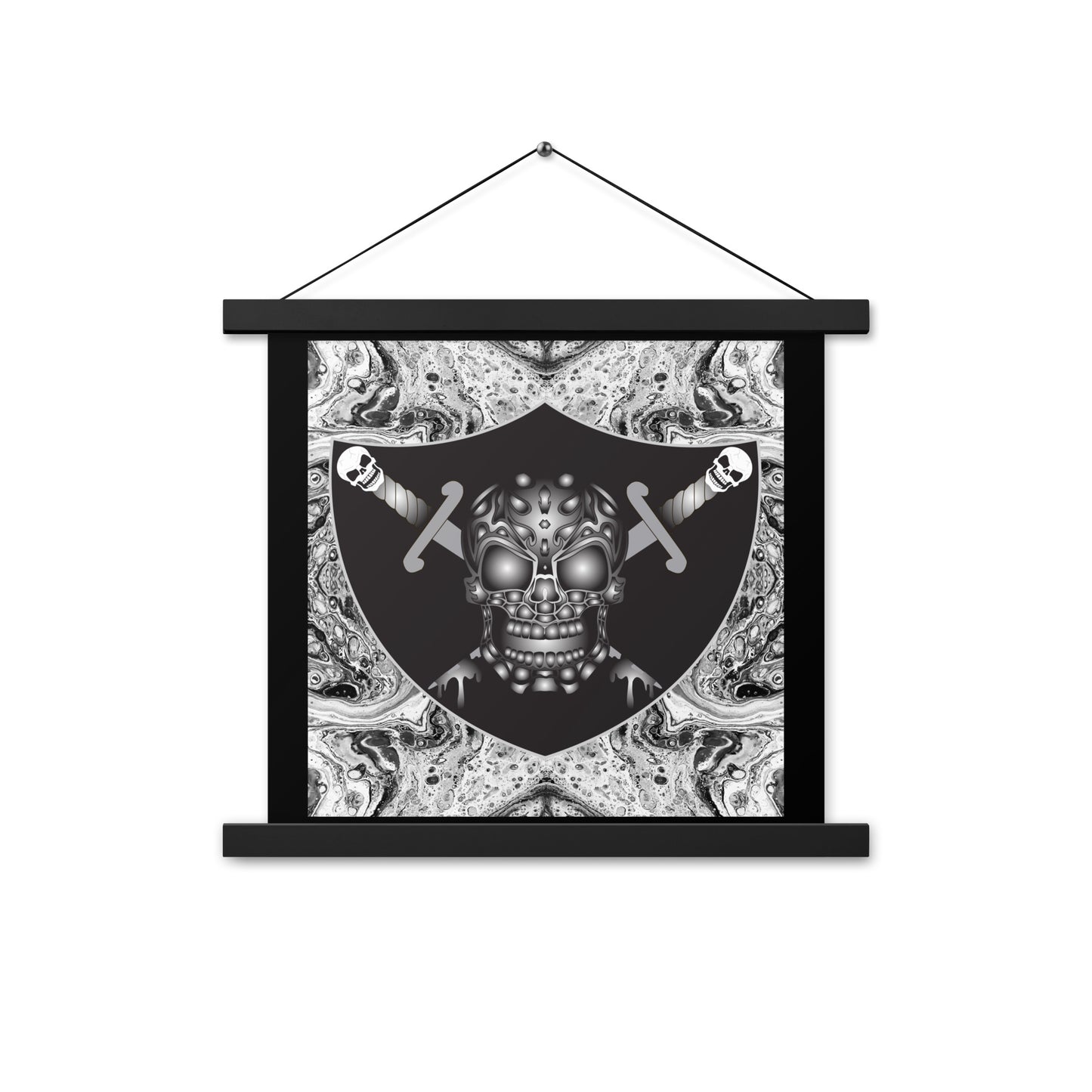 Skull Design Enhanced Matte Paper Poster With Hanger - SW-010