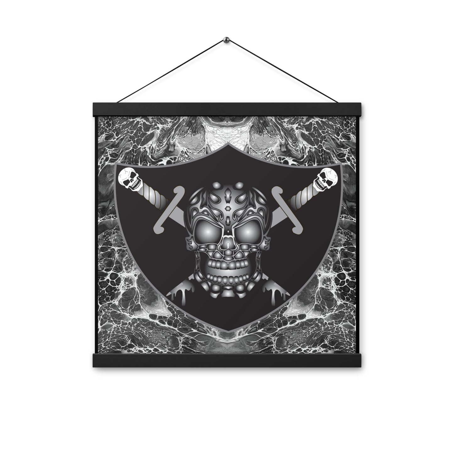 Skull Design Enhanced Matte Paper Poster With Hanger - SW-002