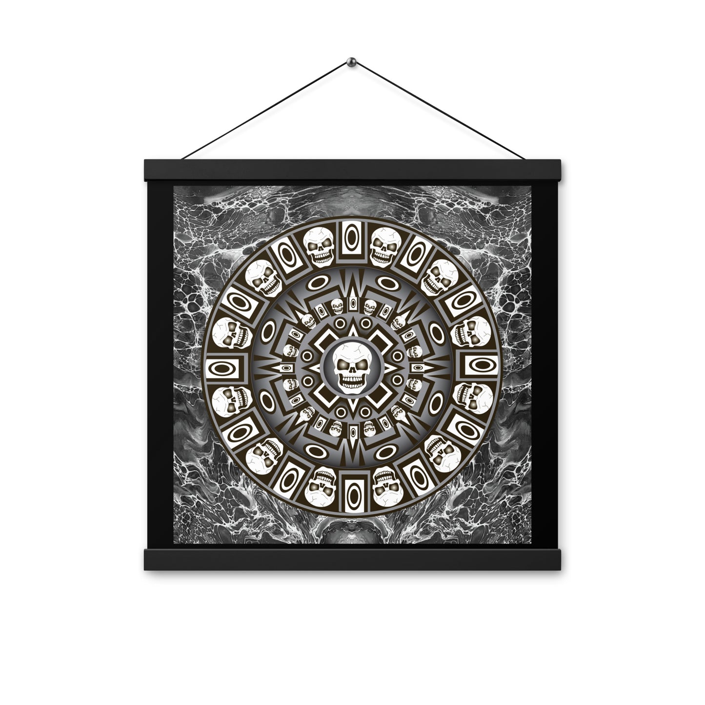 Skull Design Enhanced Matte Paper Poster With Hanger - SW-005