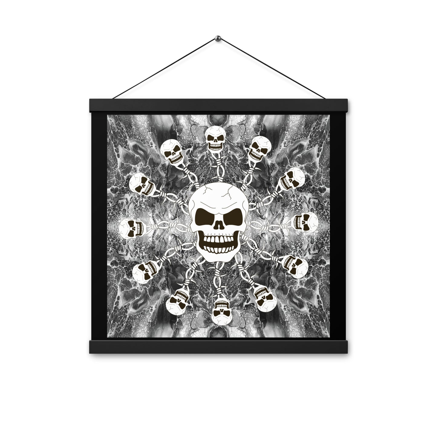 Skull Design Enhanced Matte Paper Poster With Hanger - SW-008