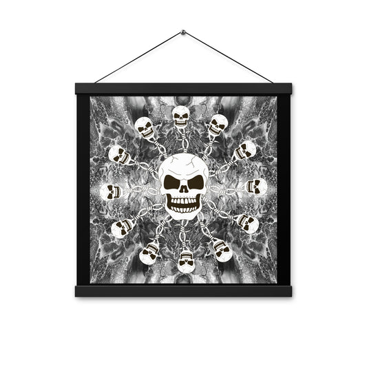 Skull Design Enhanced Matte Paper Poster With Hanger - SW-008