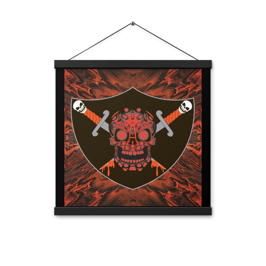 Skull Design Enhanced Matte Paper Poster With Hanger - SW-009