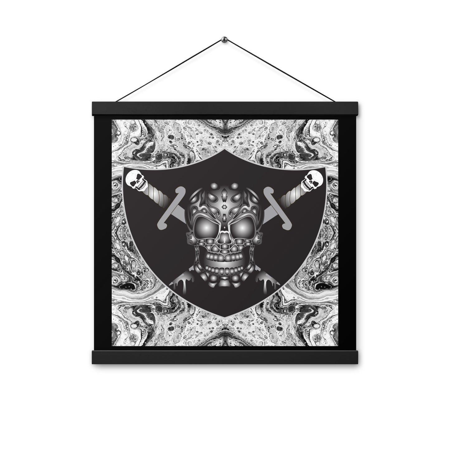 Skull Design Enhanced Matte Paper Poster With Hanger - SW-010