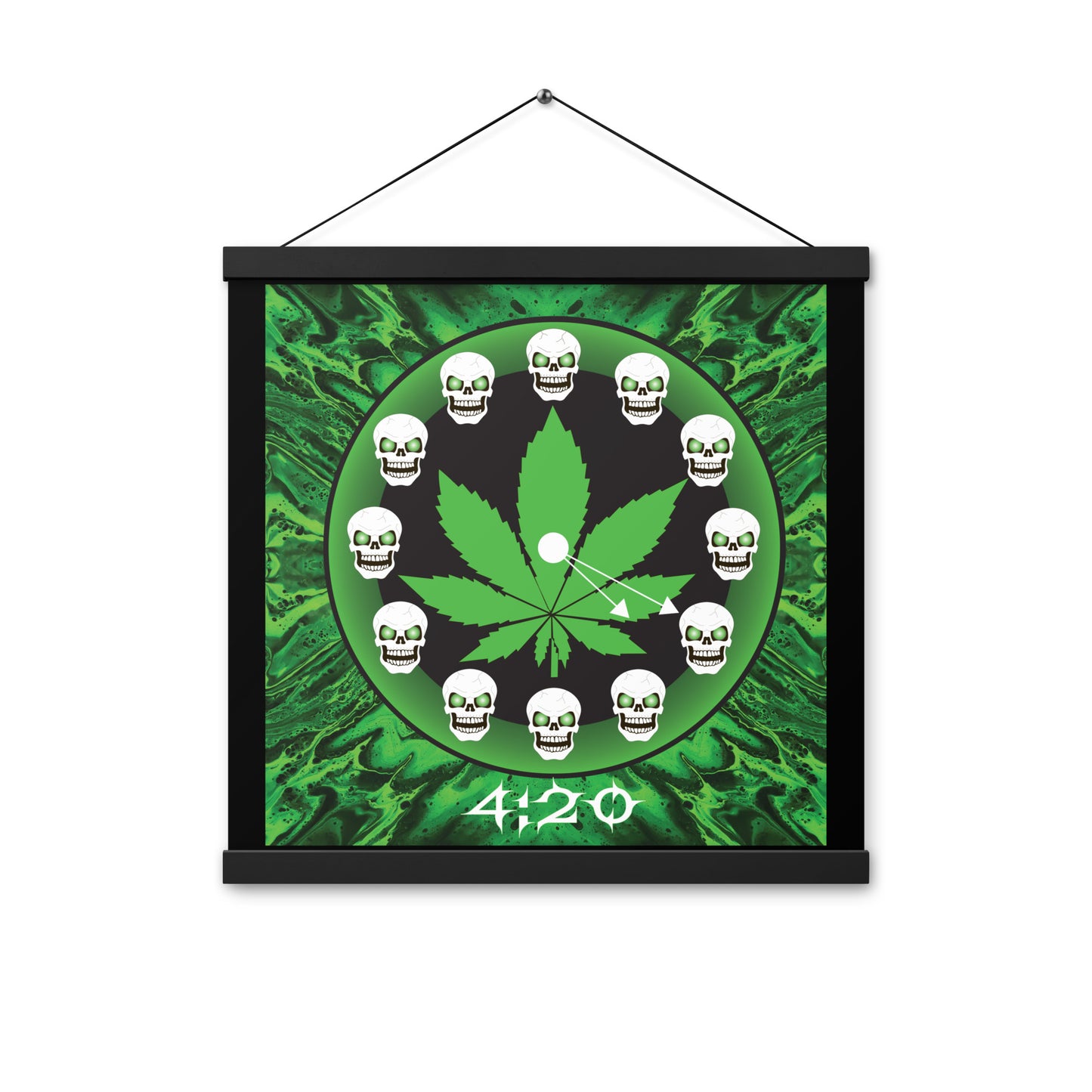 Skull Design Enhanced Matte Paper Poster With Hanger - SW-013