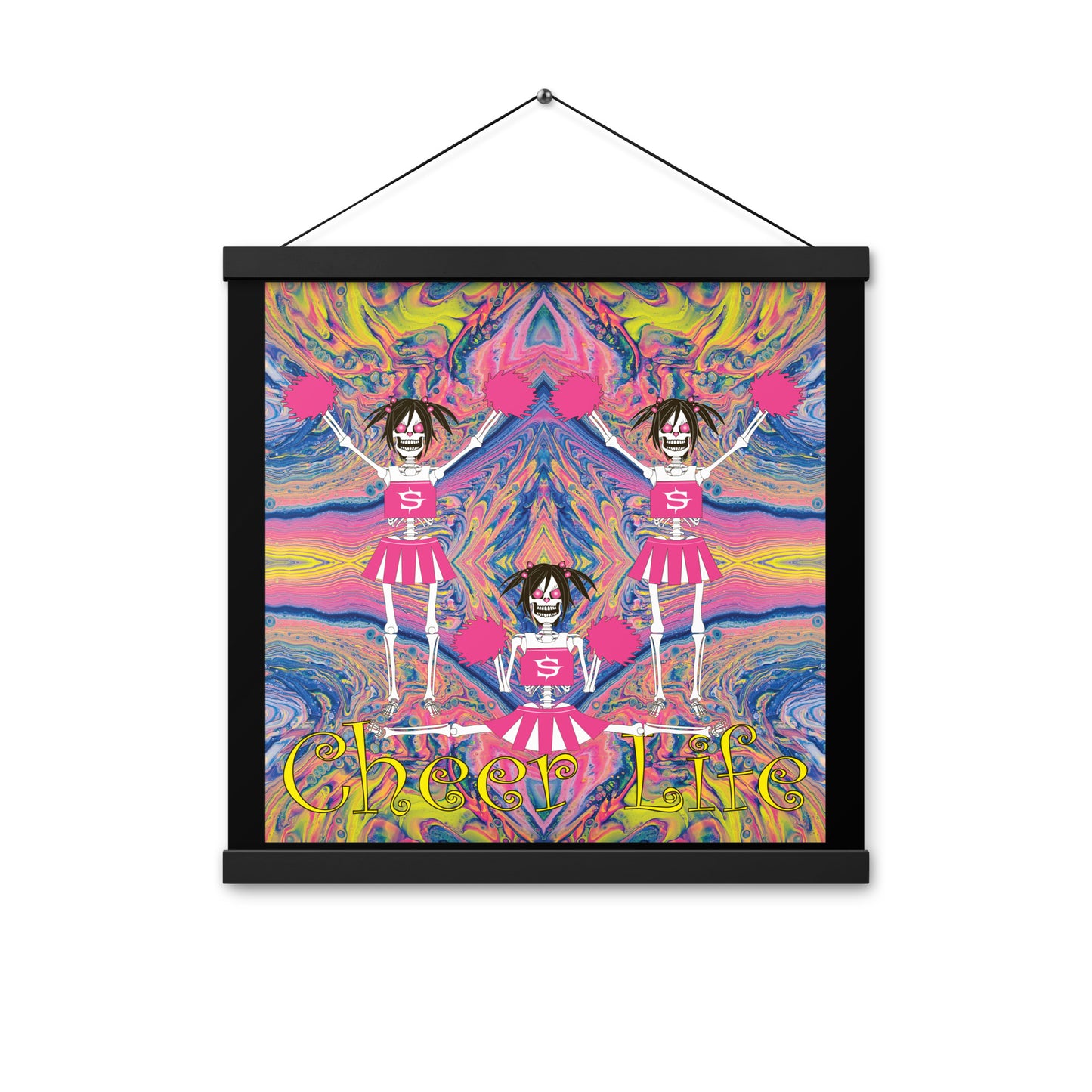 Skull Design Enhanced Matte Paper Poster With Hanger - SW-014