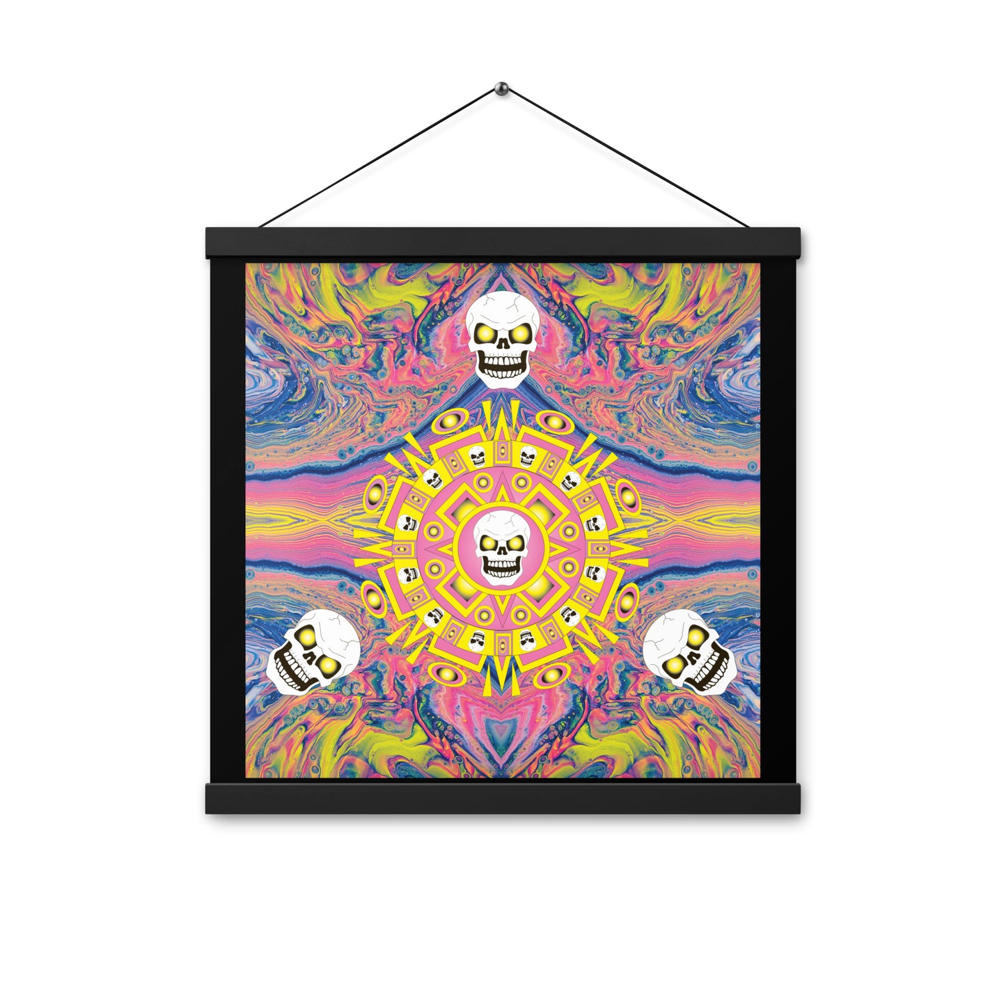 Skull Design Enhanced Matte Paper Poster With Hanger - SW-015