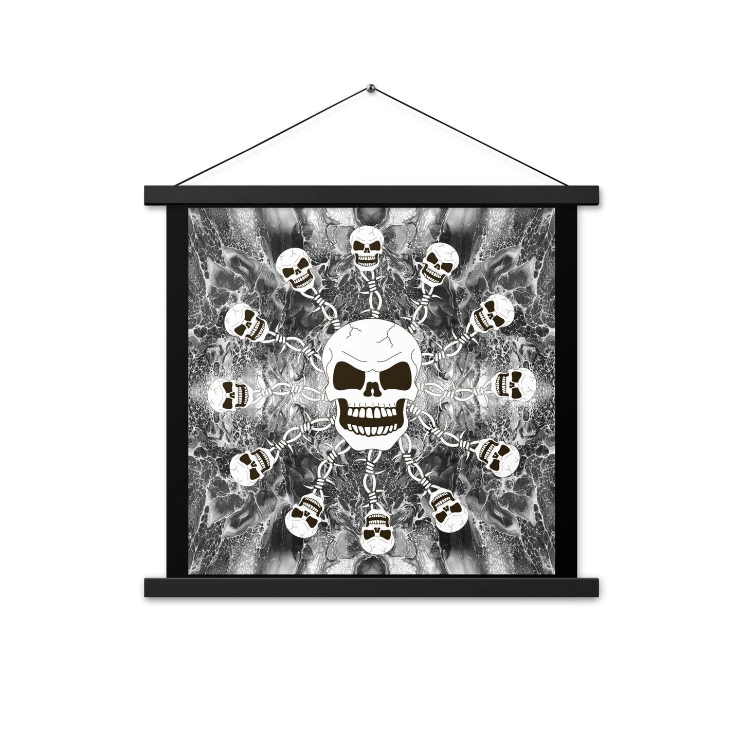 Skull Design Enhanced Matte Paper Poster With Hanger - SW-008