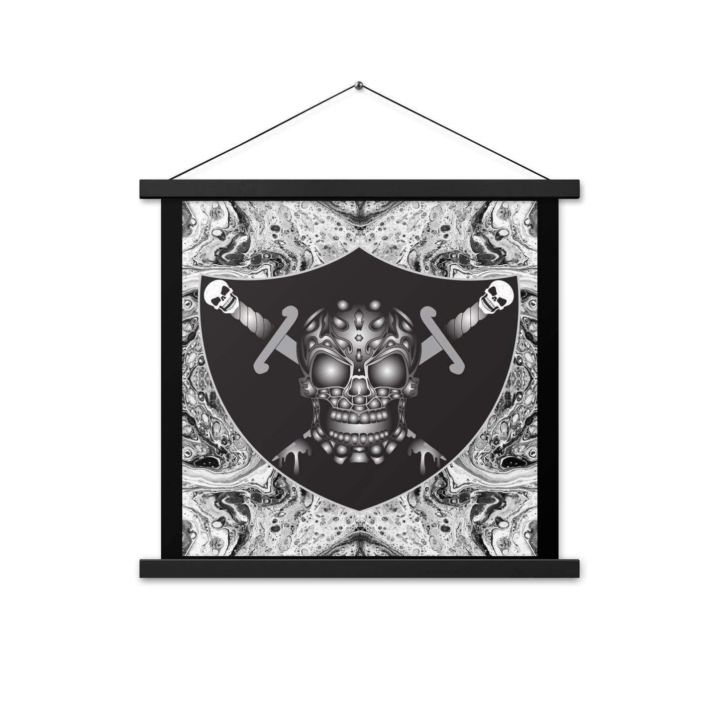 Skull Design Enhanced Matte Paper Poster With Hanger - SW-010