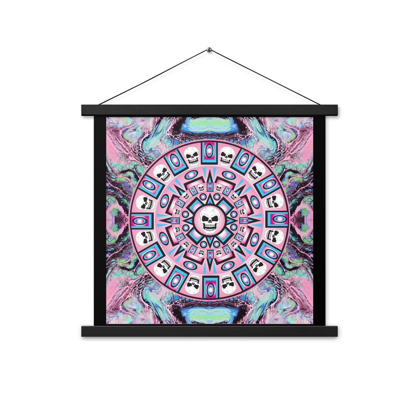 Skull Design Enhanced Matte Paper Poster With Hanger - SW-012