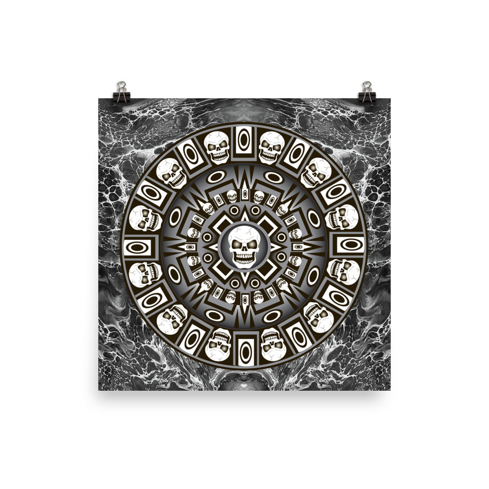 Skull Design Premium Luster Photo Paper Poster - SW-005