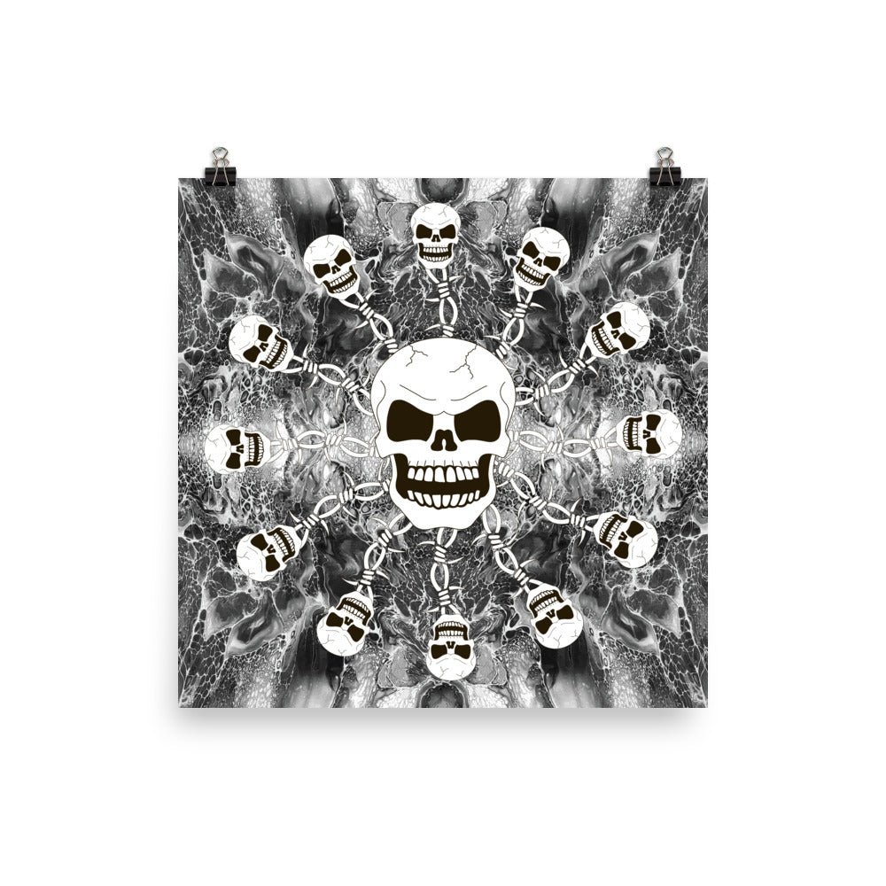 Skull Design Premium Luster Photo Paper Poster - SW-008