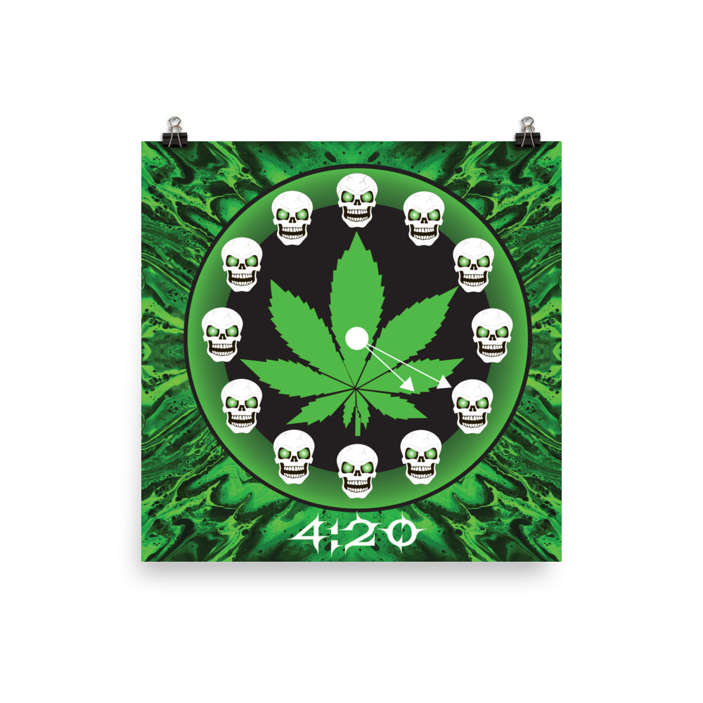 Skull Design Premium Luster Photo Paper Poster - SW-013