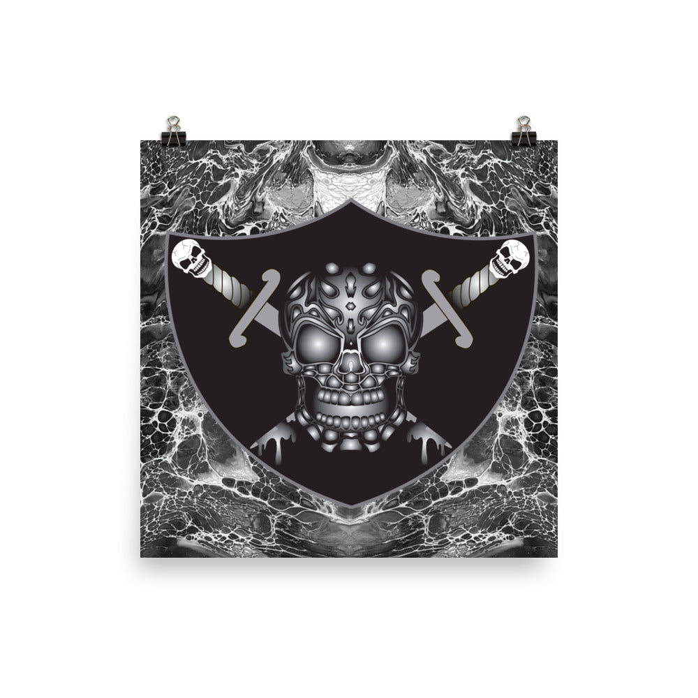 Skull Design Premium Luster Photo Paper Poster - SW-002