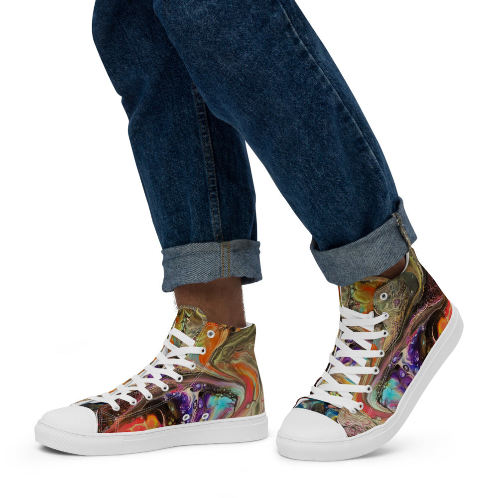 Men’s high top canvas shoes - FA001A