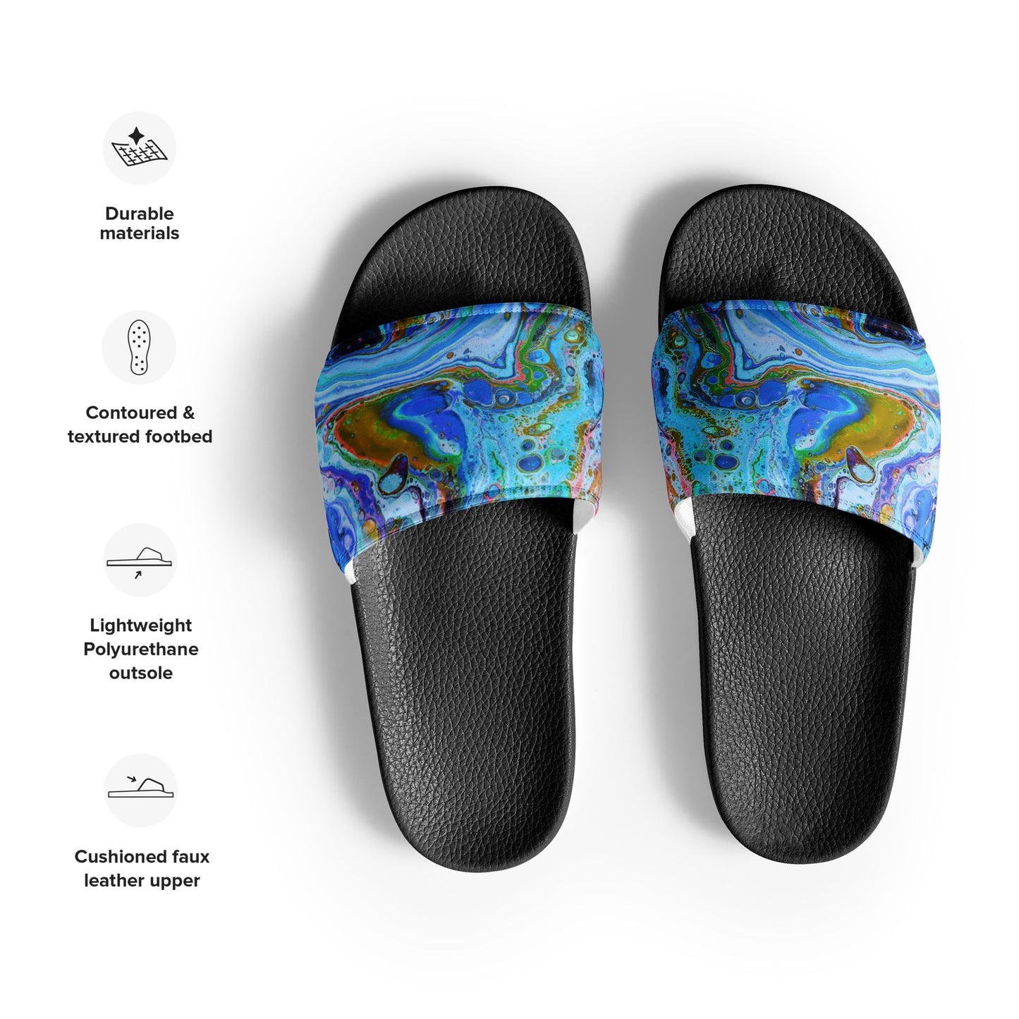 Men’s slides - Fluid Art Design - FA-011A-1