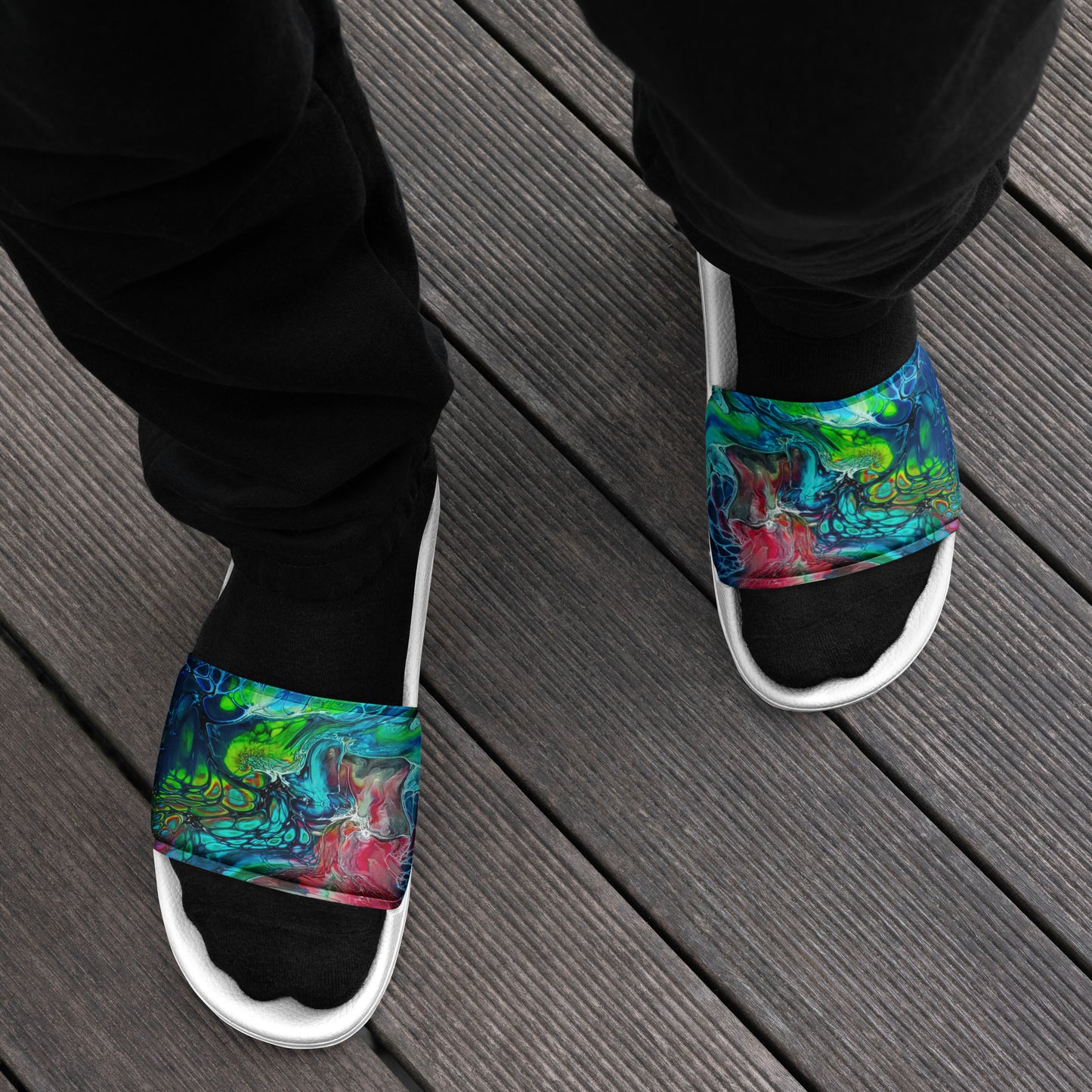 Men’s slides - Fluid Art Design - FA-013B