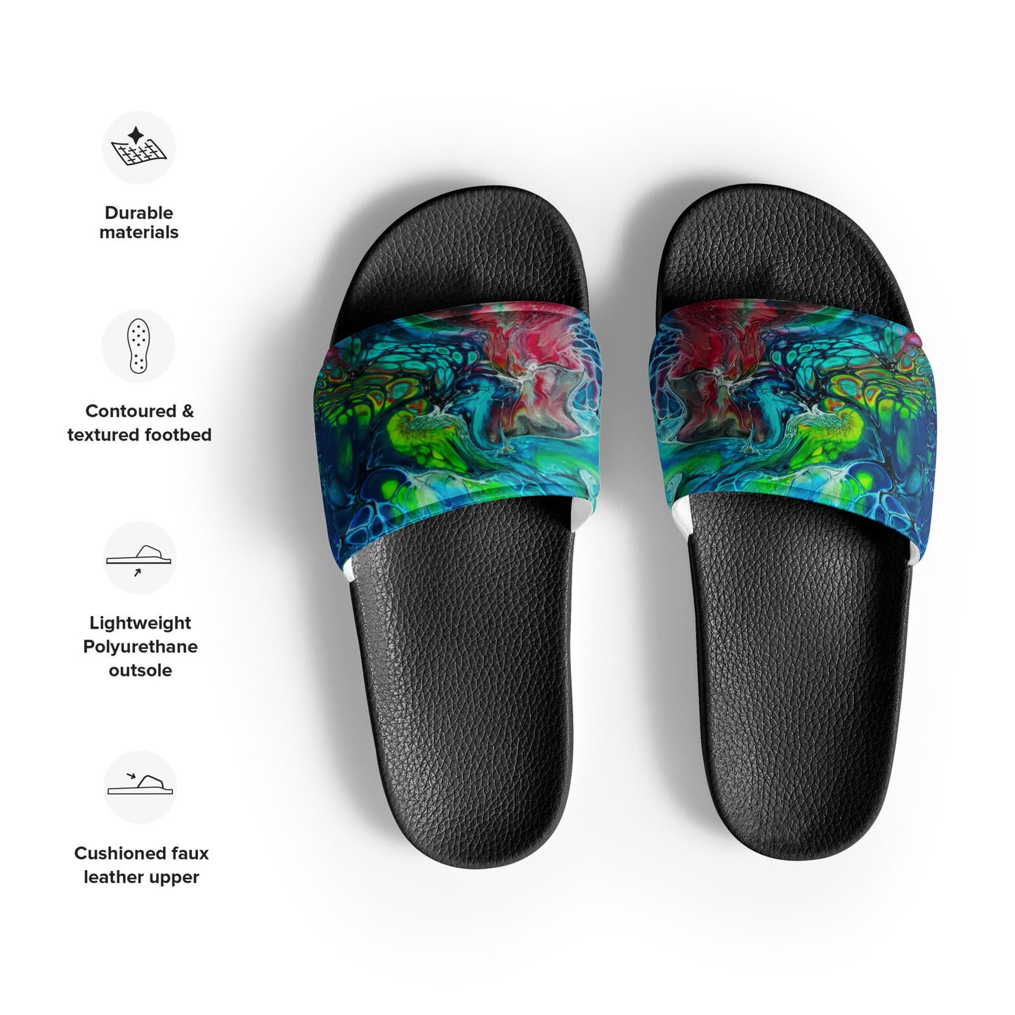 Men’s slides - Fluid Art Design - FA-013B