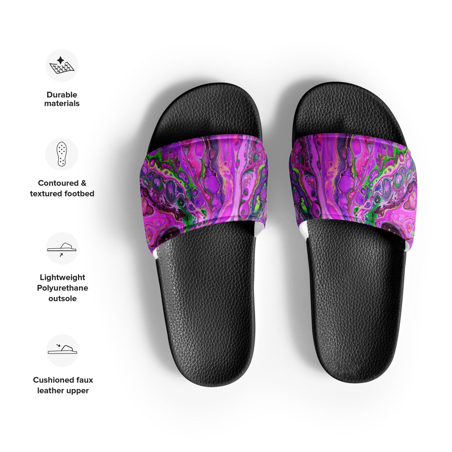 Men’s slides - Fluid Art Designs - FA-011D-2