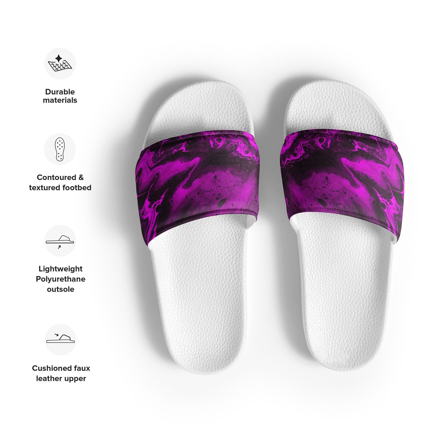 Men’s slides - Fluid Art Design - FA-006B-1