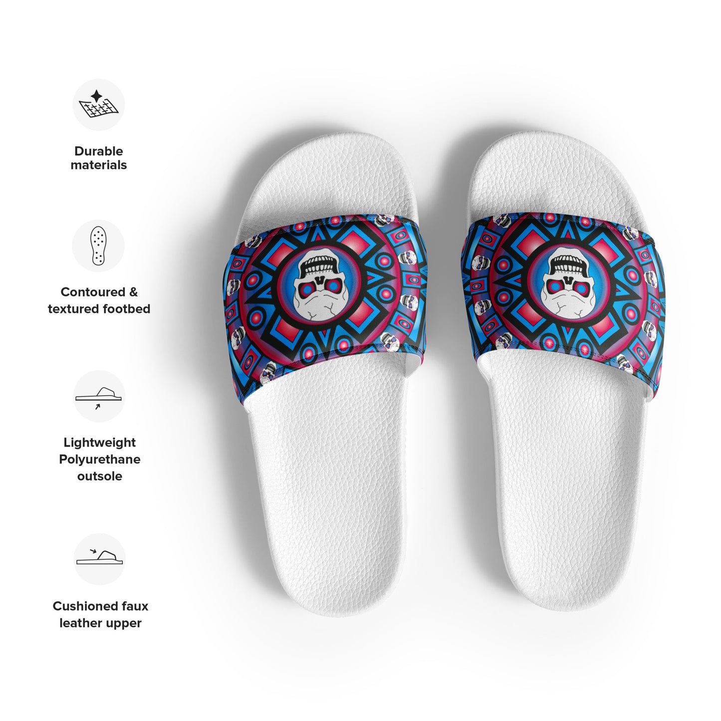 Men’s Slides - Skull Design - SW-001C