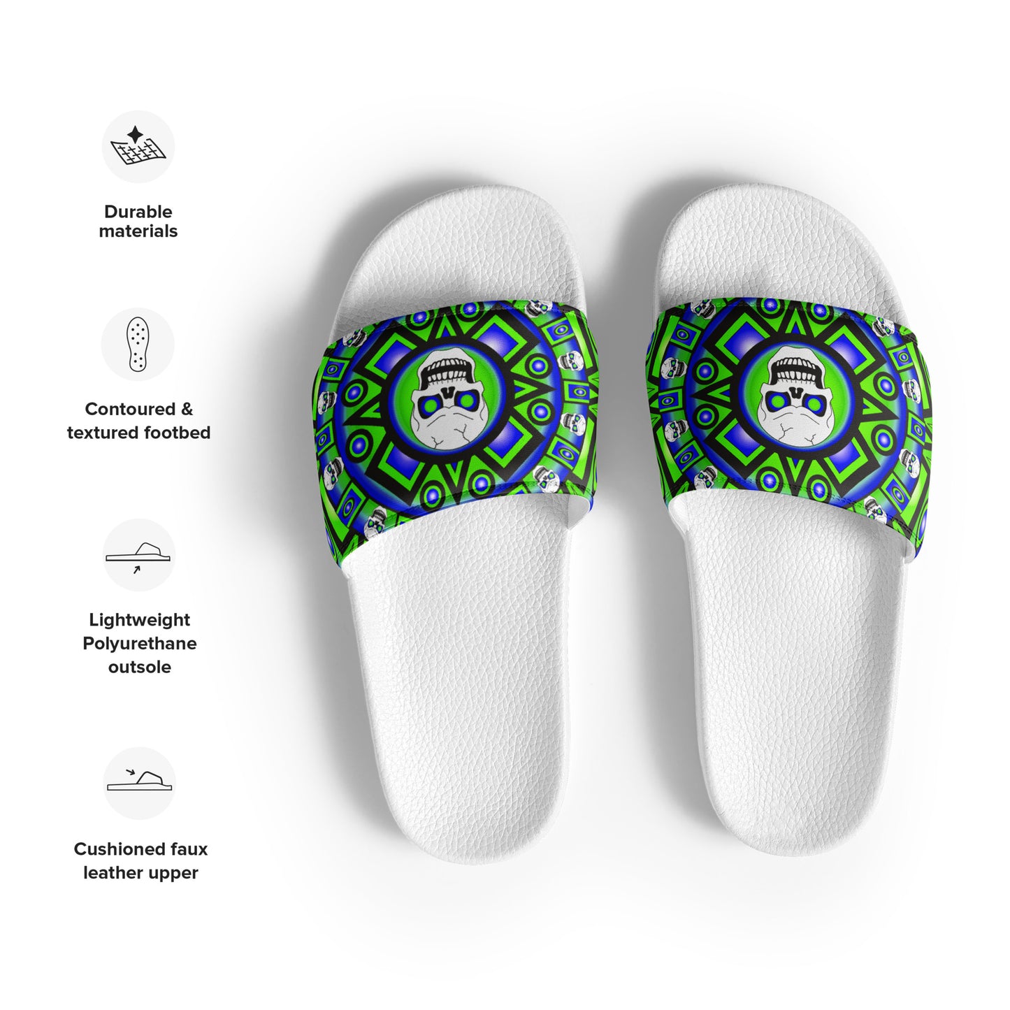 Men’s Slides - Skull Design - SW-001D