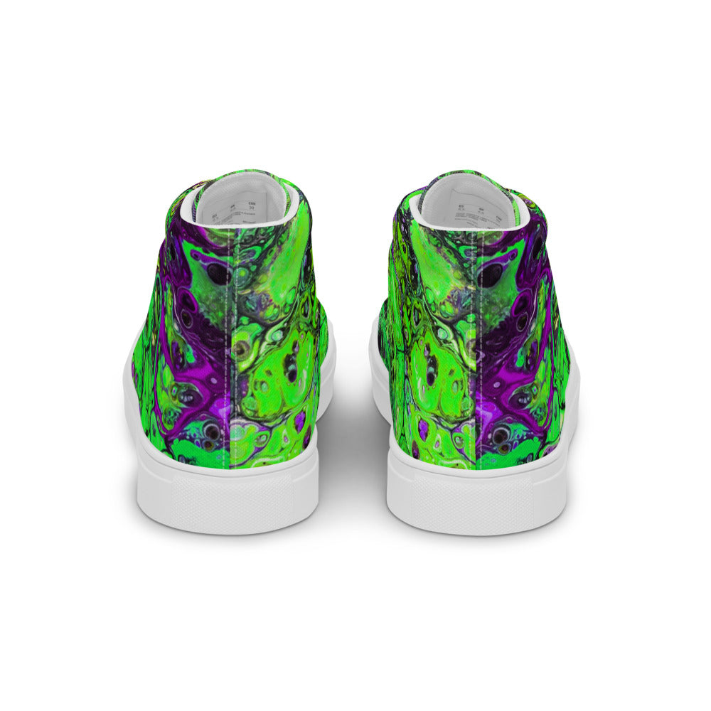 Women’s High Tops - Fluid Art Design - FA-007B