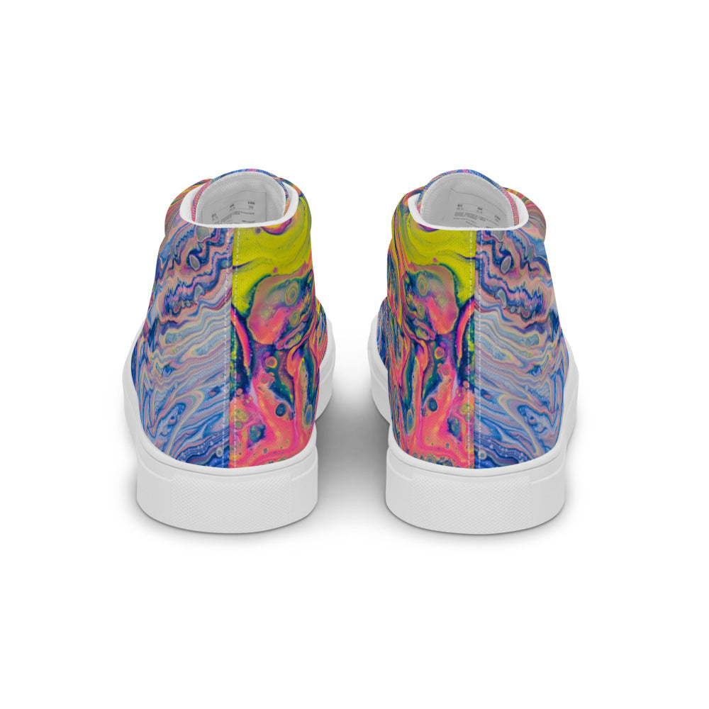 Women’s High Tops - Fluid Art Design - FA-004B