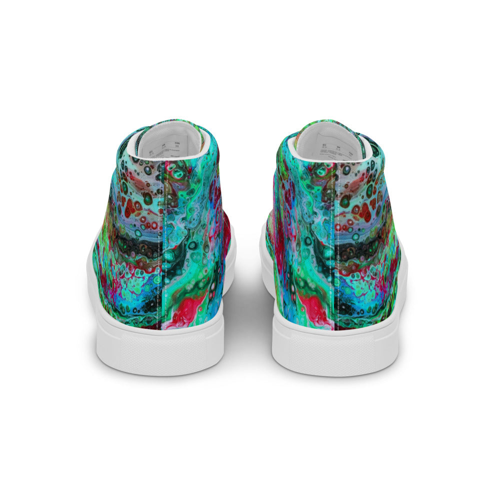 Women’s High Tops - Fluid Art Design - FA-003G