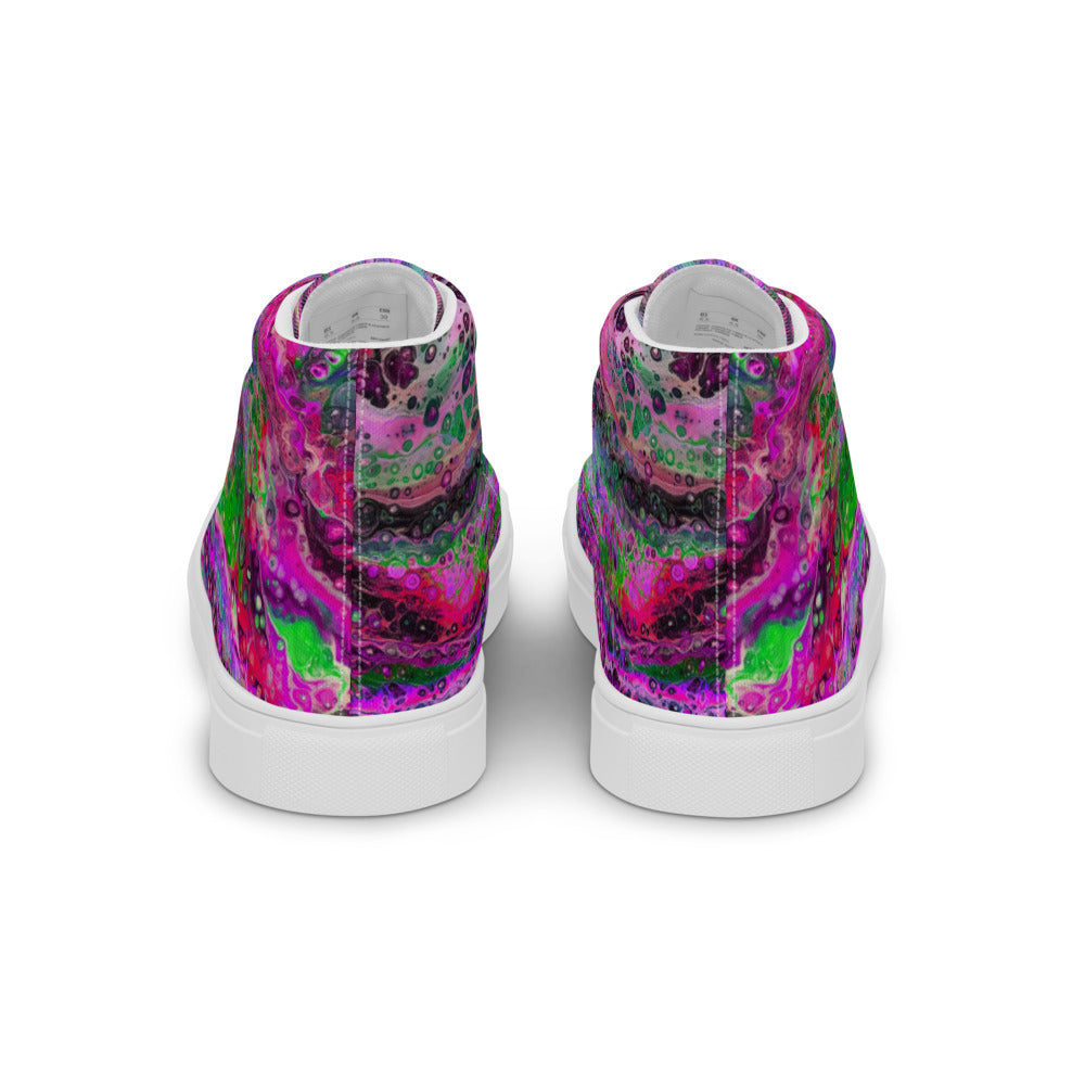 Women’s High Tops - Fluid Art Design - FA-003D