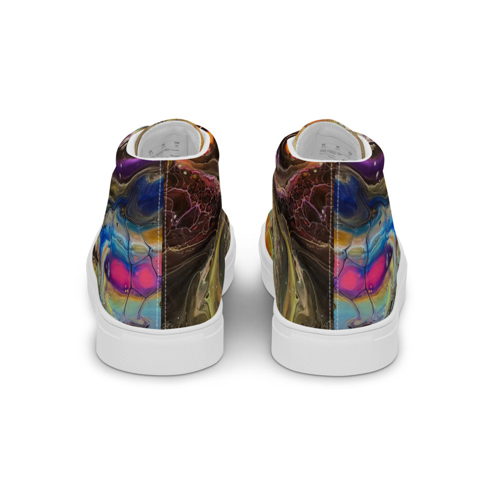 Women’s High Tops - Fluid Art Design - FA-001