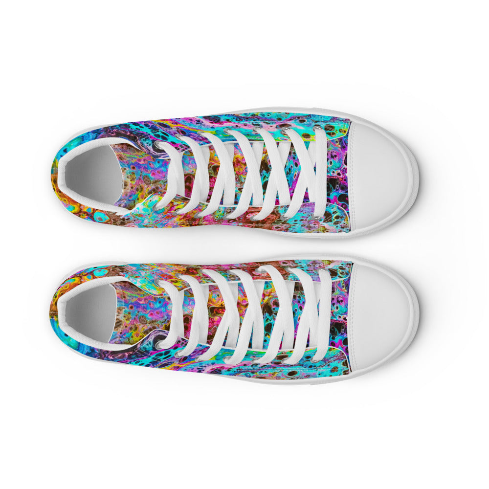 Women’s High Tops - Fluid Art Design - FA-020