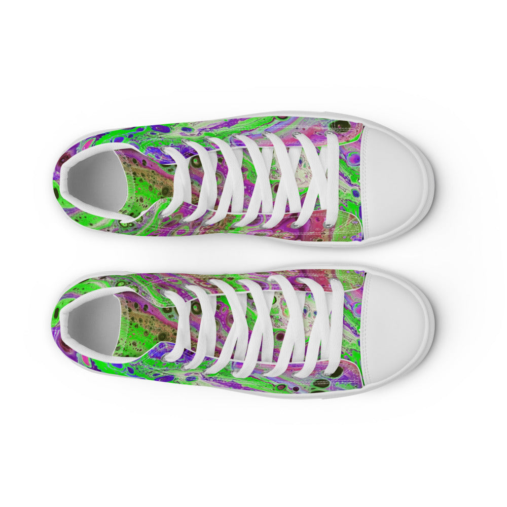 Women’s High Tops - Fluid Art Design - FA-018D