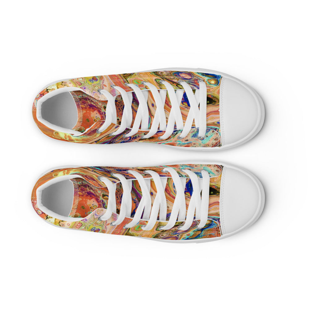 Women’s High Tops - Fluid Art Design - FA-011E