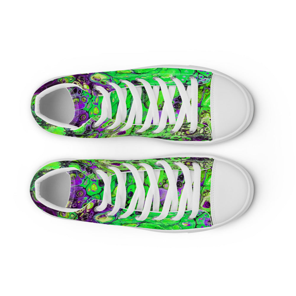 Women’s High Tops - Fluid Art Design - FA-007B