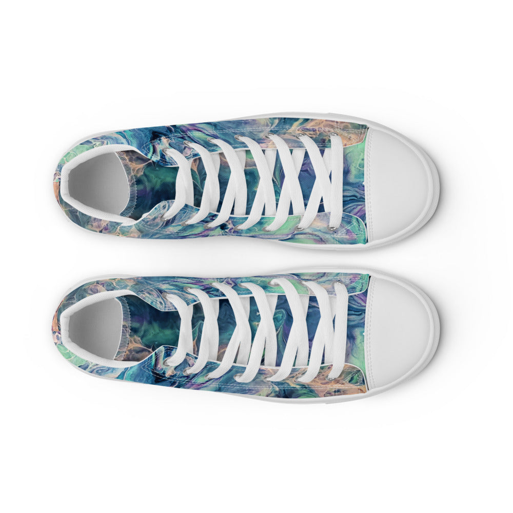 Women’s High Tops - Fluid Art Design - FA-005