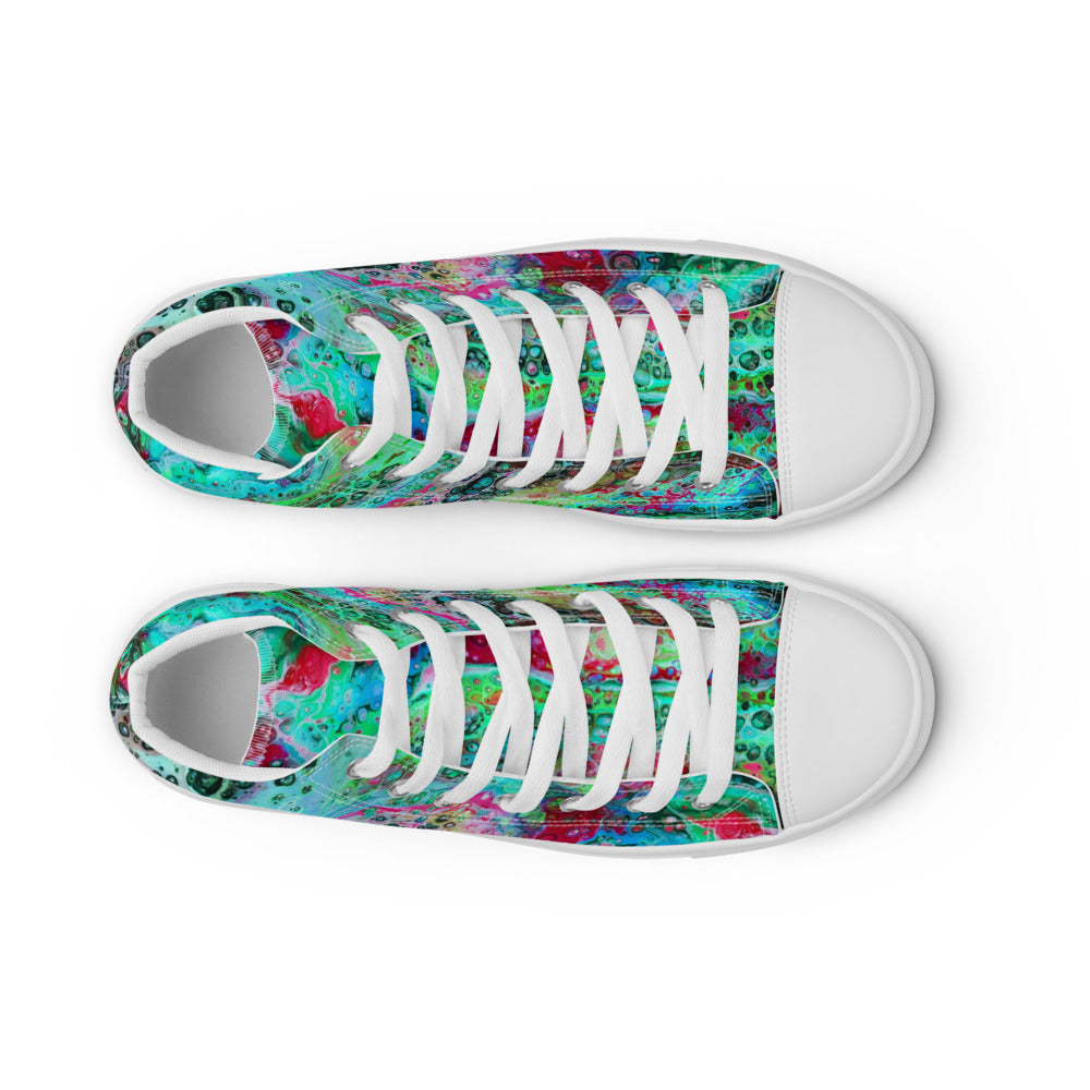 Women’s High Tops - Fluid Art Design - FA-003G