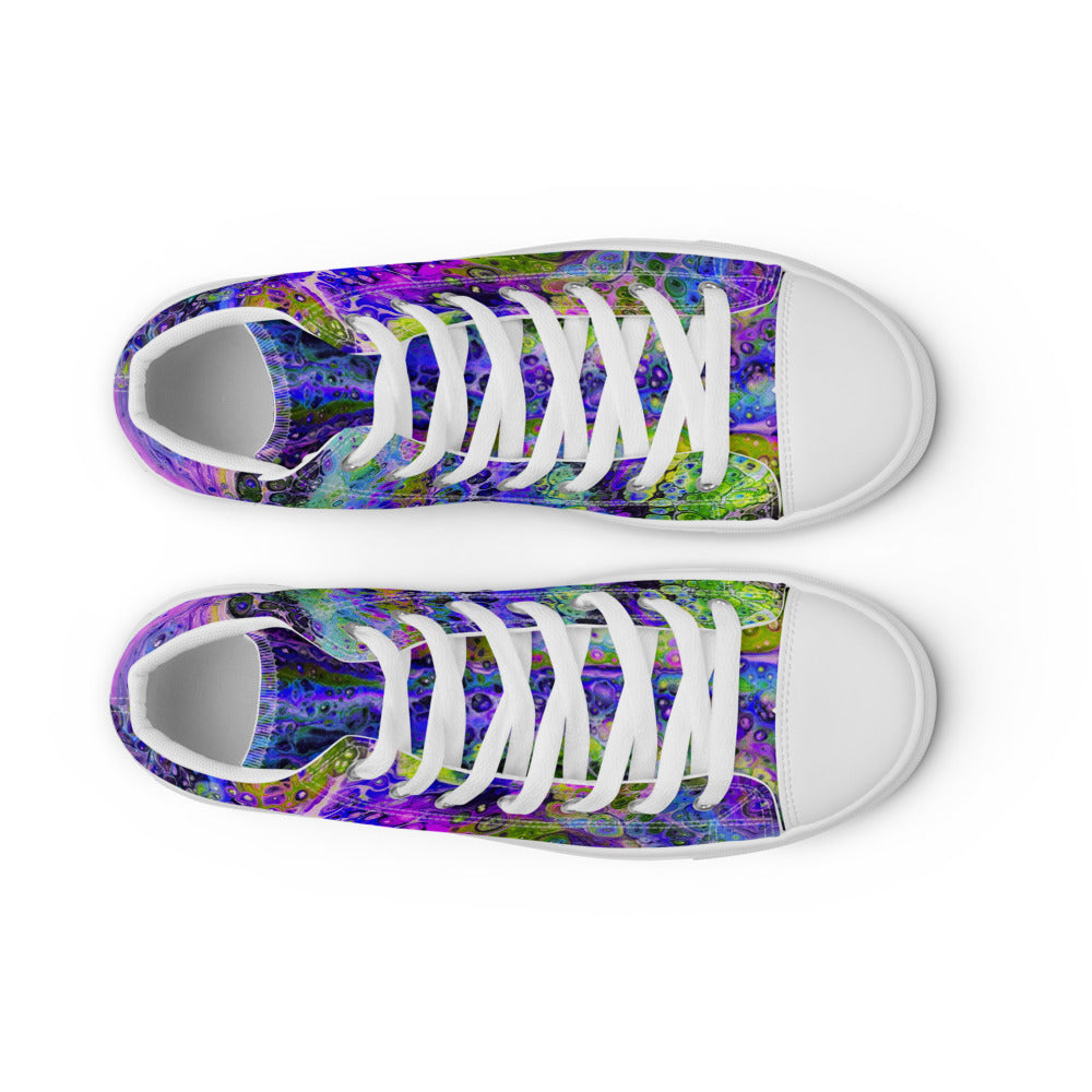 Women’s High Tops - Fluid Art Design - FA-003B