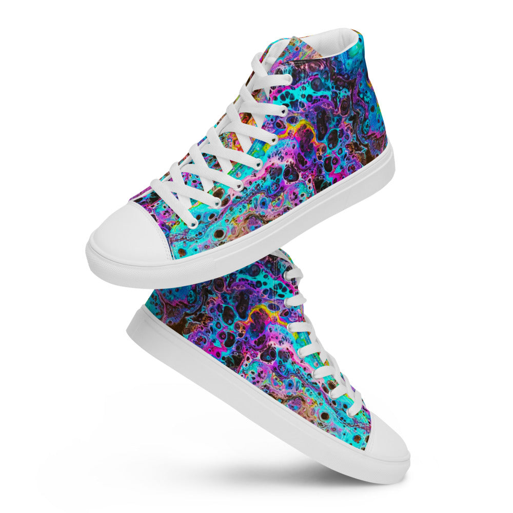 Women’s High Tops - Fluid Art Design - FA-020